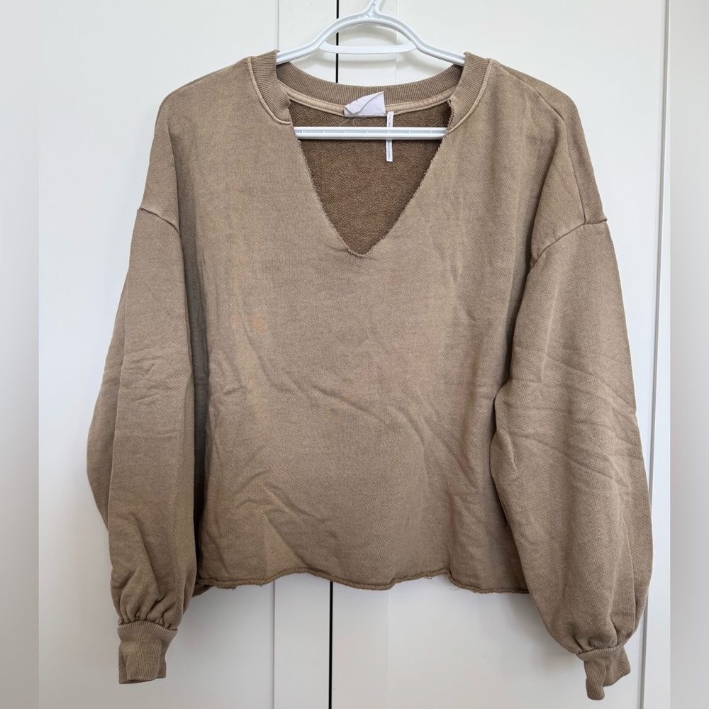 BOGO Urban Outfitters V-neck Balloon Sleeve Sweatshirt